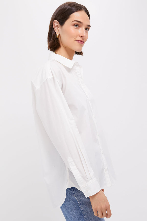 White Wexler Cotton Button Down