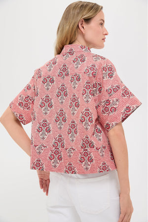 Scarlet Sonata Trapunto Stitch Sofia Shirt