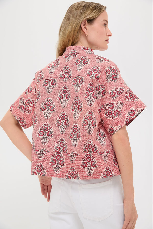 Scarlet Sonata Trapunto Stitch Sofia Shirt