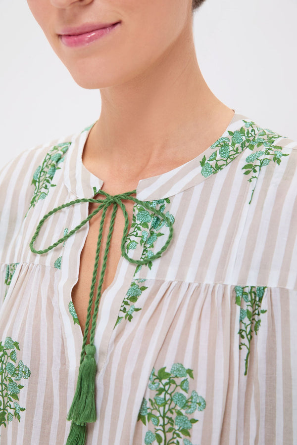 Sand Striped Bouquet Bondi Coverup