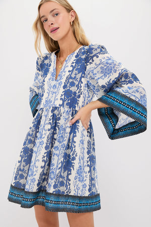 Bondi Blues Cotton Voile Izzie Dress