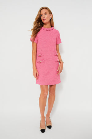 Hot Pink Tweed Jackie Dress