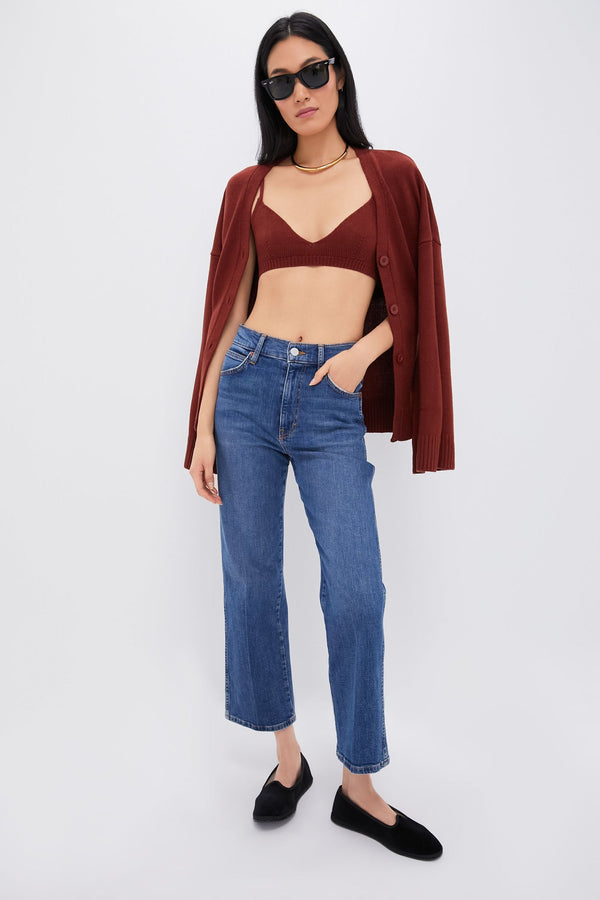 Chestnut Sweater Bra Top