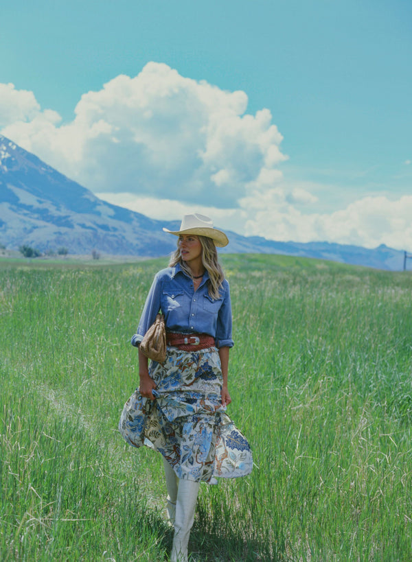 Exclusive Bumbelina Print Raquel Maxi Skirt