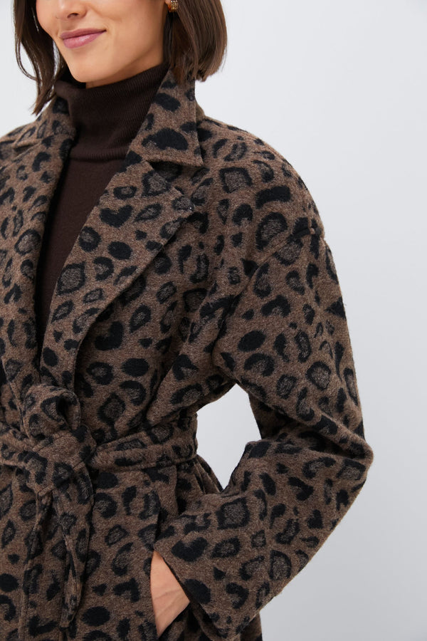 Cheetah Abbott Wrap Coat