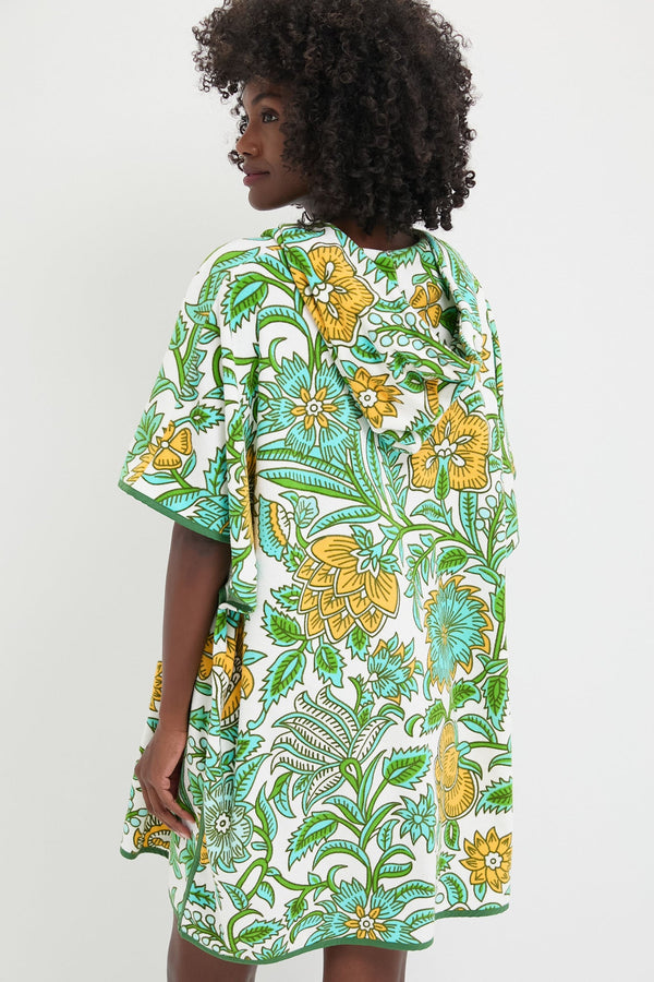 Lagoon Wildflower Terrycloth Cabana Coverup