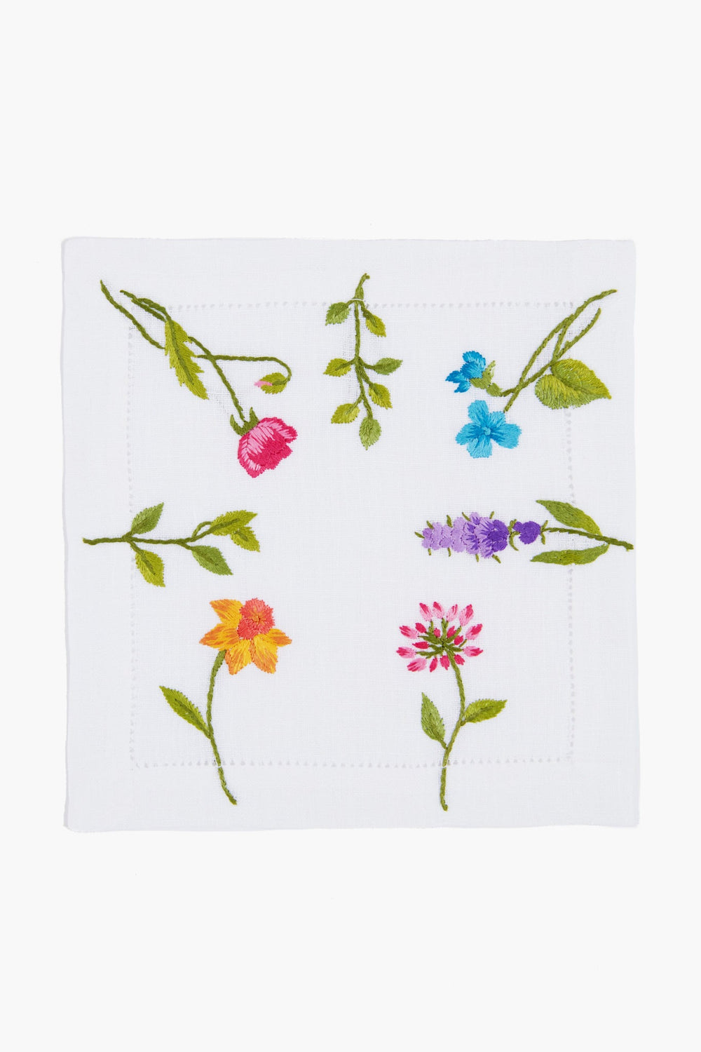 Multi Floral Cocktail Napkins Set of 4