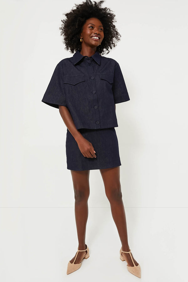 Navy Denim Tessa Top