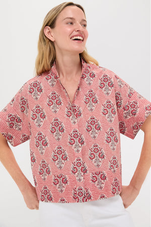 Scarlet Sonata Trapunto Stitch Sofia Shirt