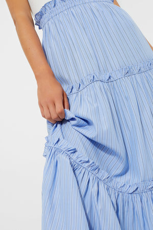 Cornflower Blue Stripe Prado Skirt