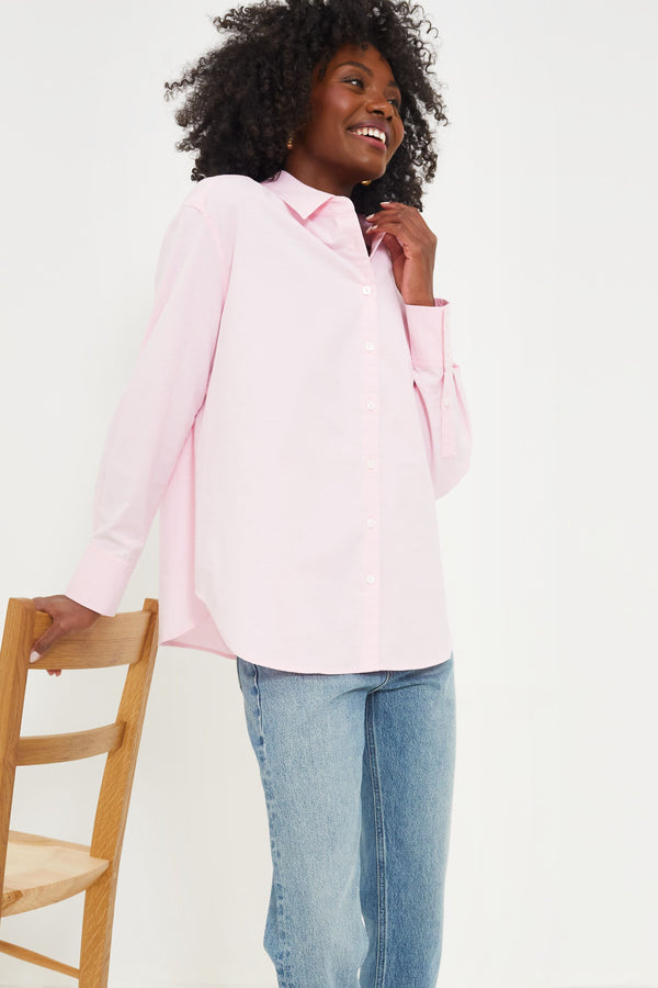 Pink Lightweight Oxford Nadine Boyfriend Button Down