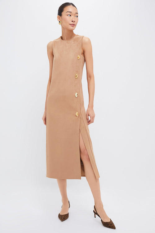 Tan Kalita Midi Dress