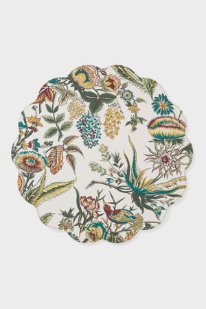 Verdant Floral Reversible Wipeable Placemats Set of 4