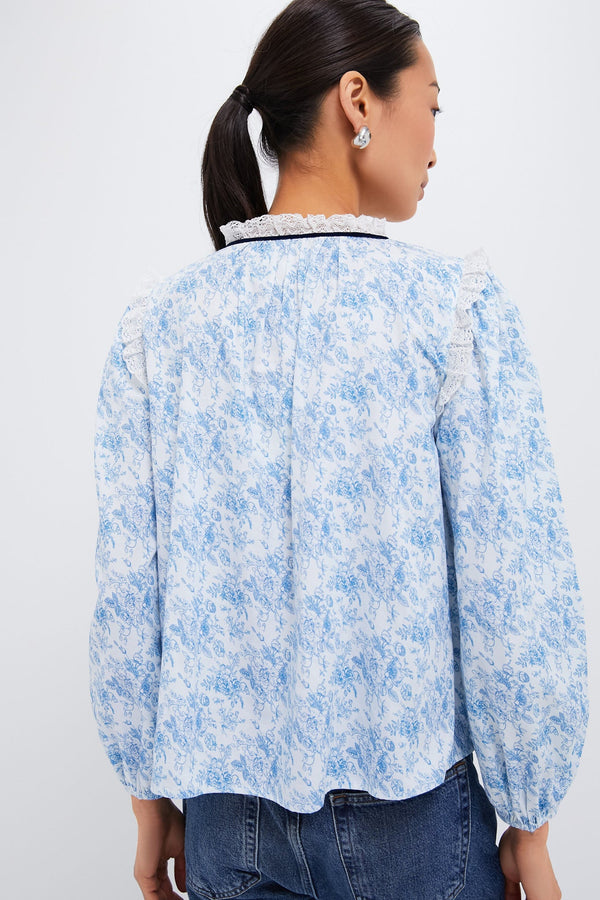 Blue Rose Colette Top