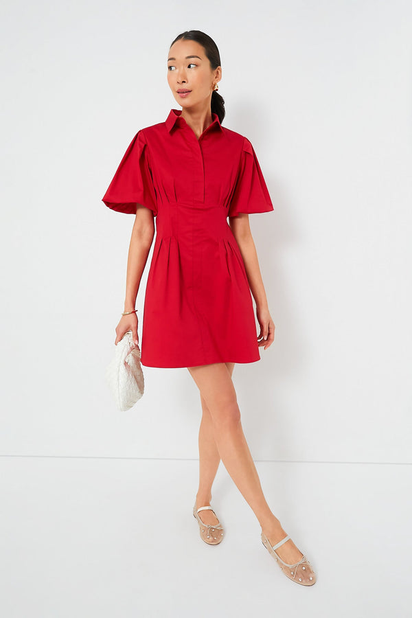Red Mini Delaney Dress