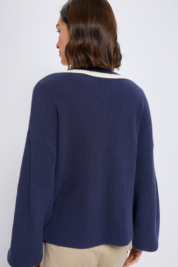 Washed Navy Ashe Sweater