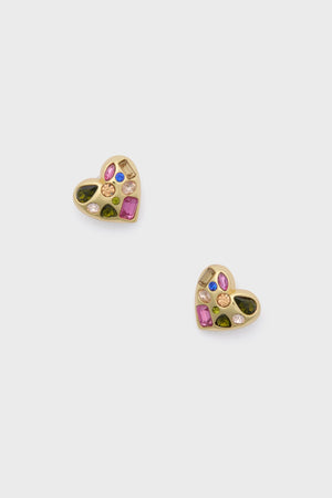 Crystal Heart Zoe Studs
