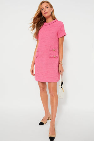 Hot Pink Tweed Jackie Dress