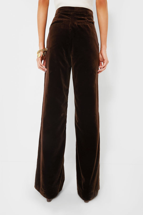 Circuit Brown Velvet Pant