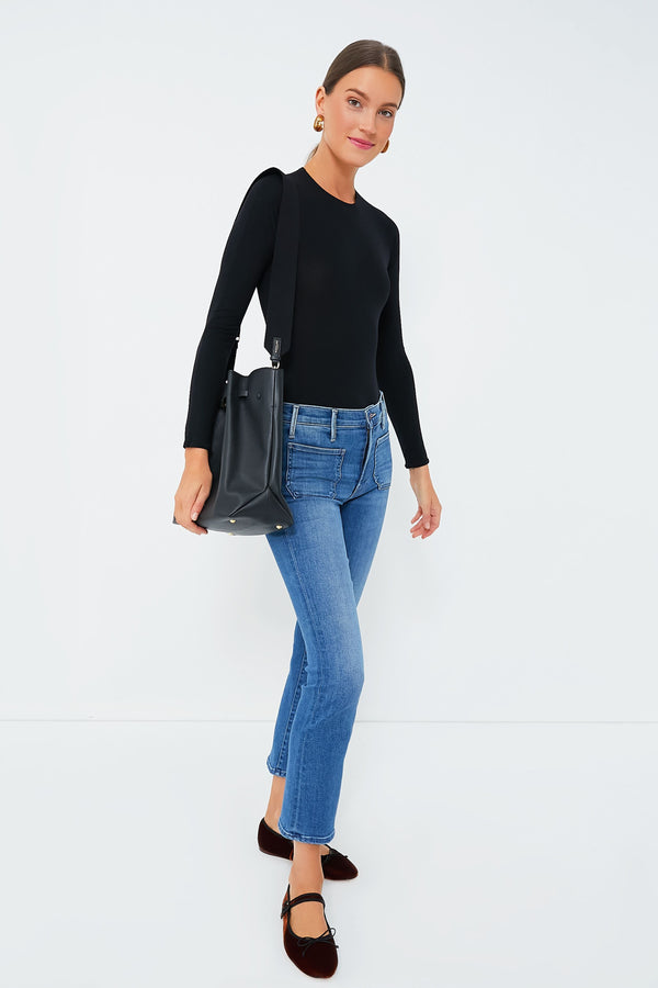 Black The Round Neck Bodysuit