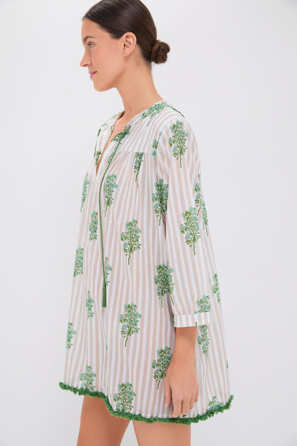 Sand Striped Bouquet Bondi Coverup