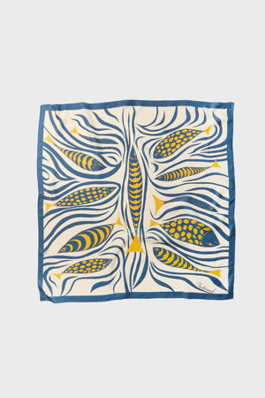 Mod Pesce Medium Silk Scarf