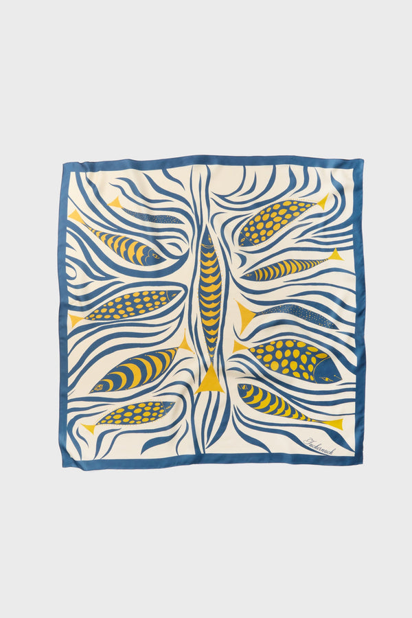 Mod Pesce Medium Silk Scarf