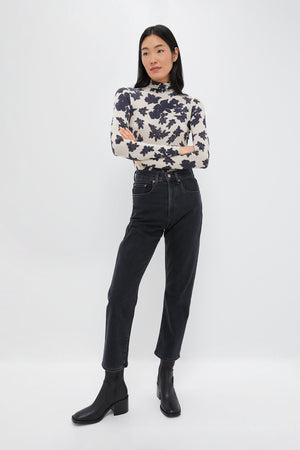 Fade to Black Indy Easy Bow High Rise Jean