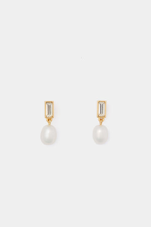 Pearl and Crystal Maura Earrings