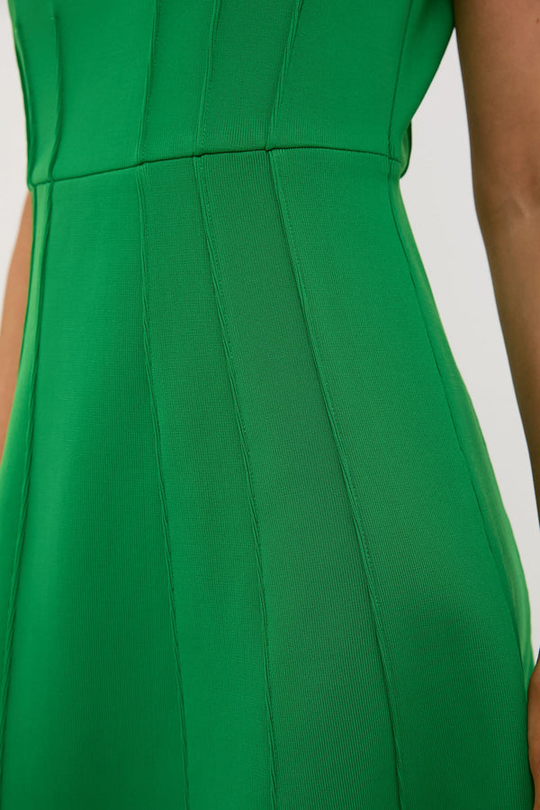 Lawn Green Double Knit Jersey Julietta Dress