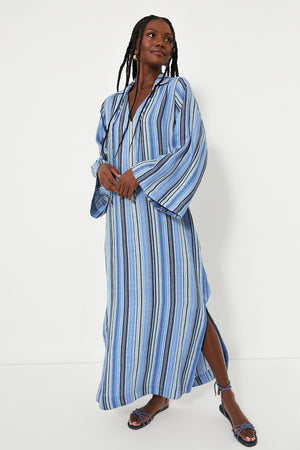 Sea Striped Tunic Caftan