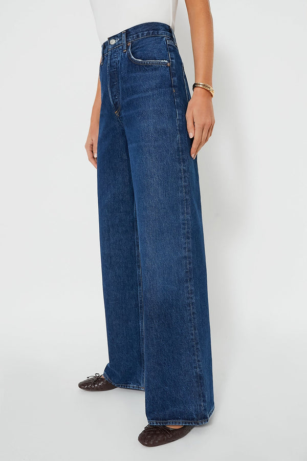 Enamour High Rise Wide Leg Dame Jean