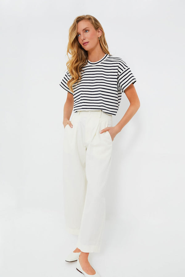 Blue Striped Presley Boyfriend Tee