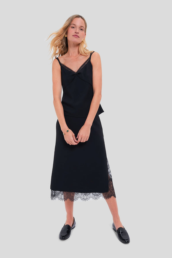 Black Lace Trim Cami