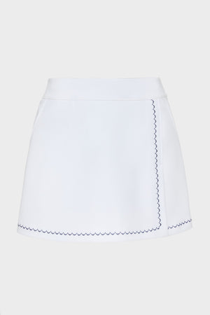 White 16 Inch Halliet Golf Skirt