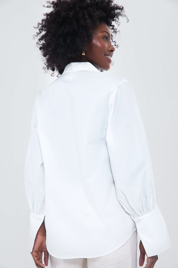 White Cotton Britwell Blouse