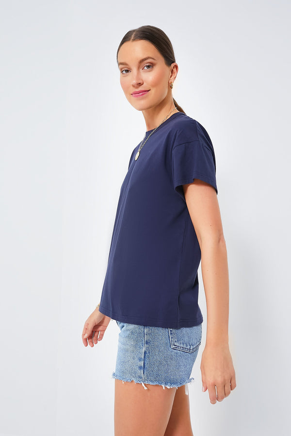 Navy Presley Boyfriend Tee