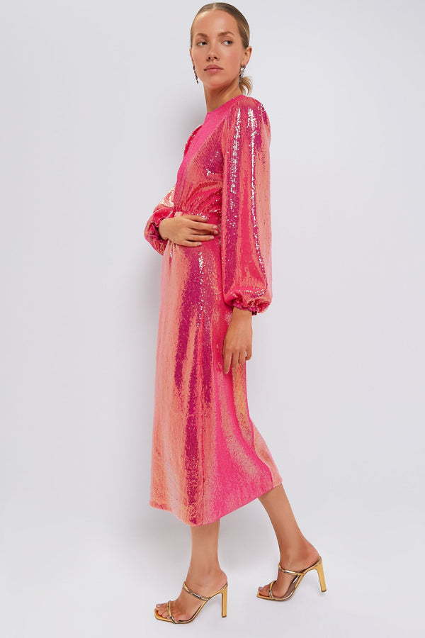 Pink Sequin Ivanna Dress