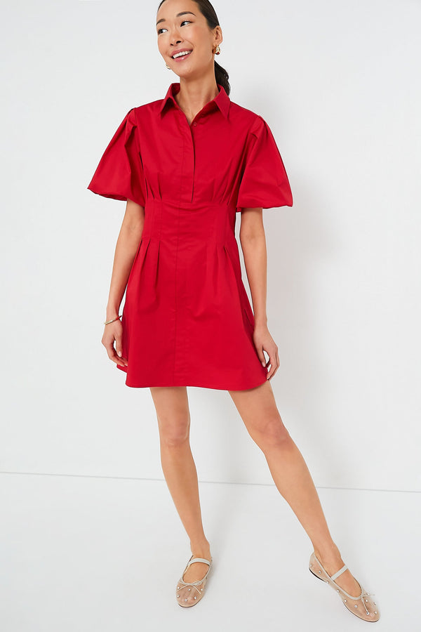 Red Mini Delaney Dress