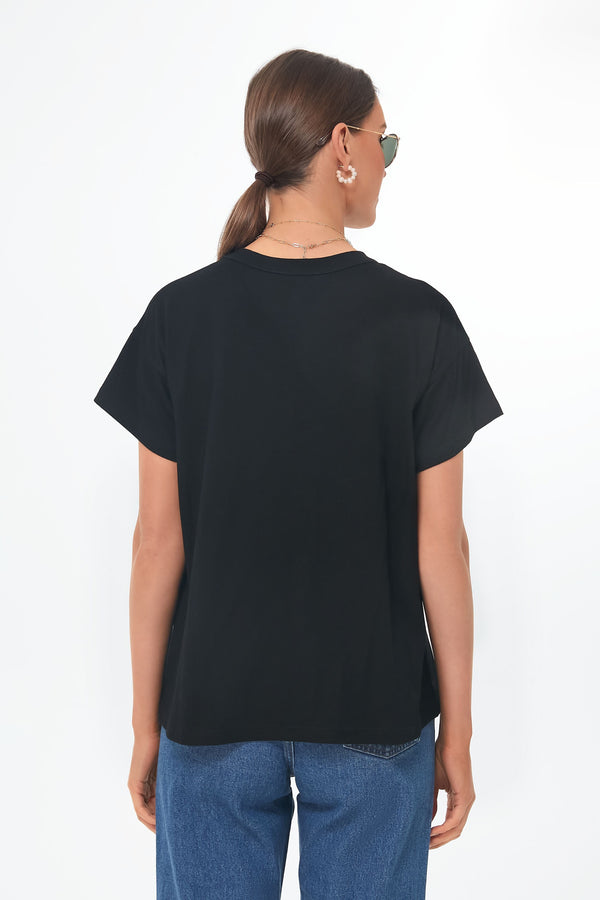 Black Presley Boyfriend Tee