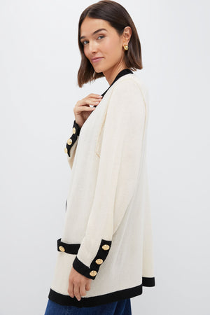 Cream and Black Georgie Sweater