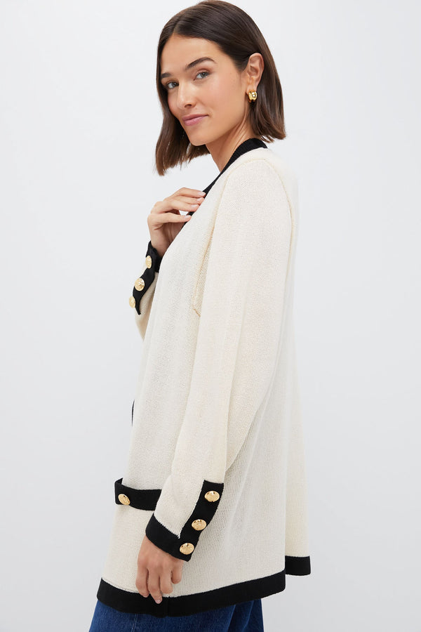 Cream and Black Georgie Sweater