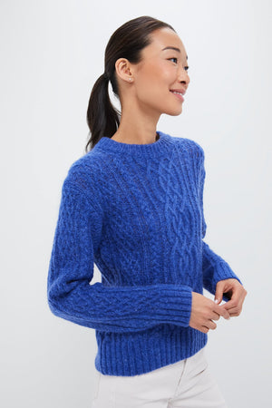 Cobalt Willow Fisherman Sweater