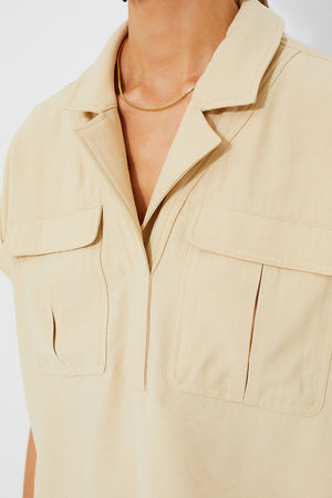 Khaki Scottie Shirt