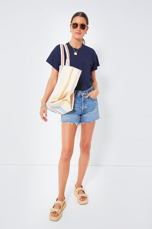 Navy Presley Boyfriend Tee