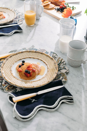 Verdant Floral Reversible Wipeable Placemats Set of 4