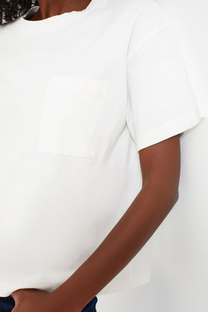 White Kelley Pocket Tee
