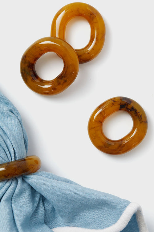 Tortoise Catena Link Napkin Rings Set of 4