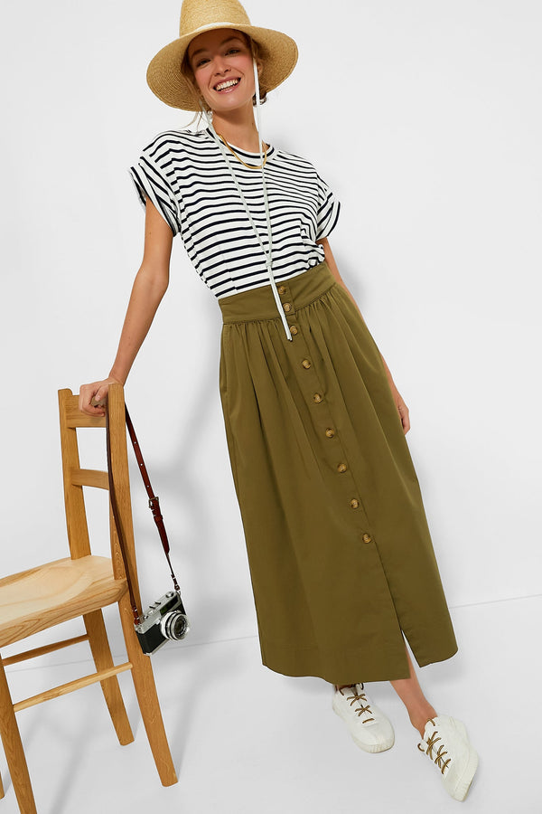 Blue Striped Presley Boyfriend Tee