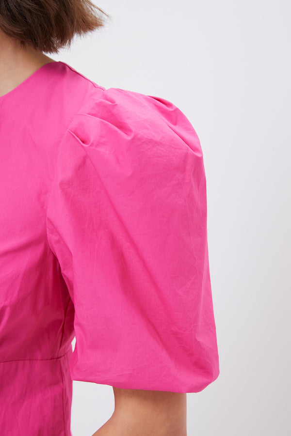 Bright Pink Bows Keelin Midi Dress